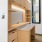 Closet storage with wood built-in shelves