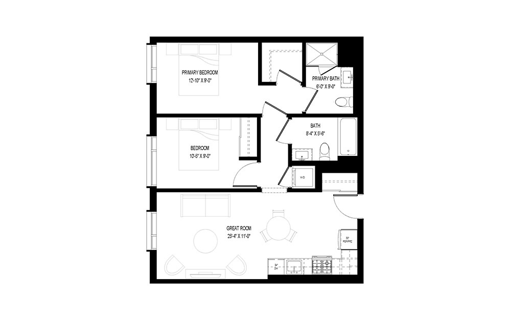 D2 Available Studio, 1, 2, or, 3 Bedroom Apartments in Edgewater