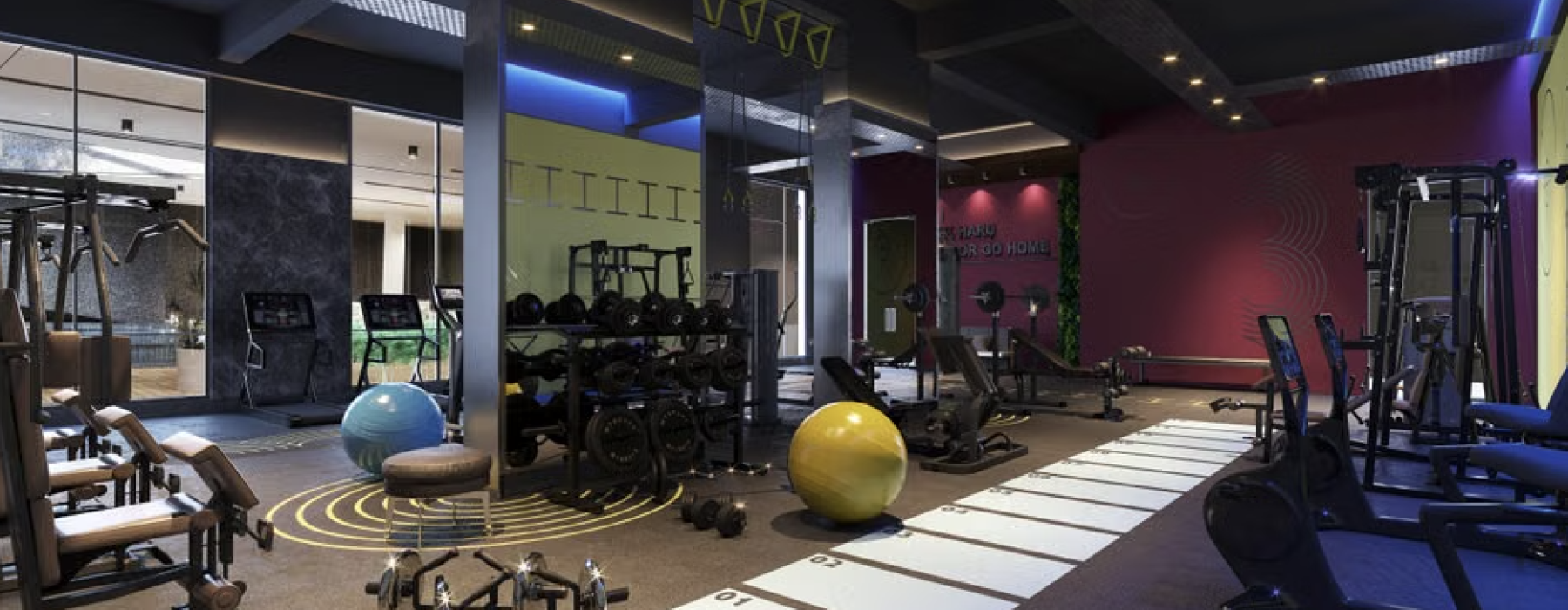 luxury apartments with gym