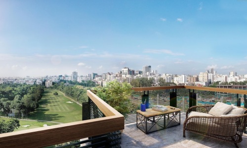 apartment with terrace urban skyline outdoor living - apartment with terrace