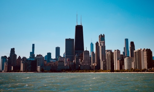 chicago edgewater lakefront skyline Lake Michigan North Side - chicago edgewater